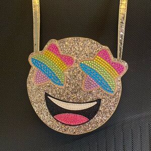 Children’s Place small purse. Glittery front and shiny back and straps. Like new
